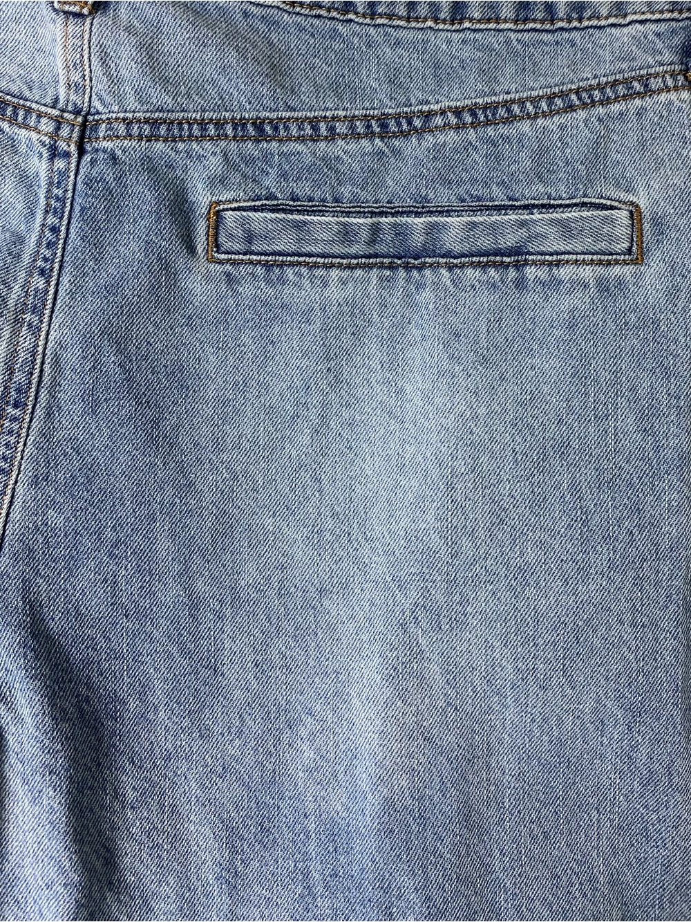 AND NOW THIS Light Wash Baggy High Rise Pleated Wide Leg Denim Jeans 31 - Picture 5 of 12